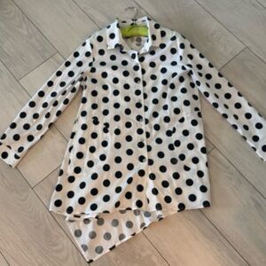 Comfy USA Black and White Poke a  dot tunic